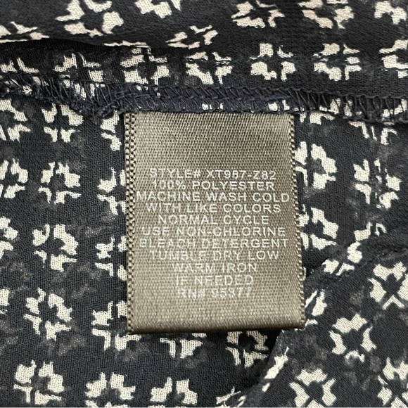 SANCTUARY Boho Print Patterned Semi-Sheer Long Sleeve Blouse Women's Small - Picture 8 of 15